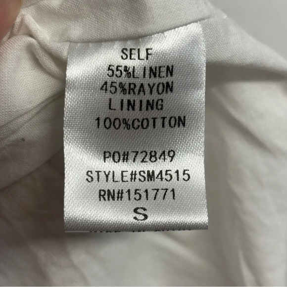 Le Lis Linen Rainbow Striped Colorful Short Wrap Romper Size S Tank - Picture 7 of 9